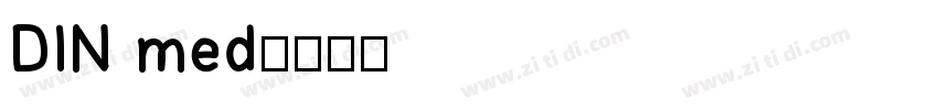 DIN med字体转换